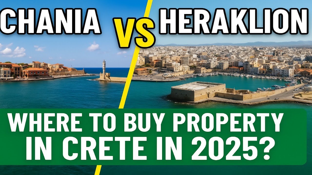 Chania vs Heraklion 🏝️ | Where to Buy Property in Crete in 2025?