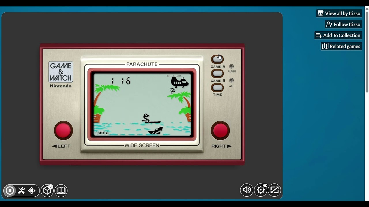 Parachute - Nintendo®  Game & Watch - Game A
