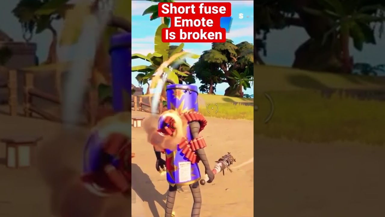 New Fortnite Nitrojerry Short fuse emote is broken  #daddyzombie82 #shorts #2025