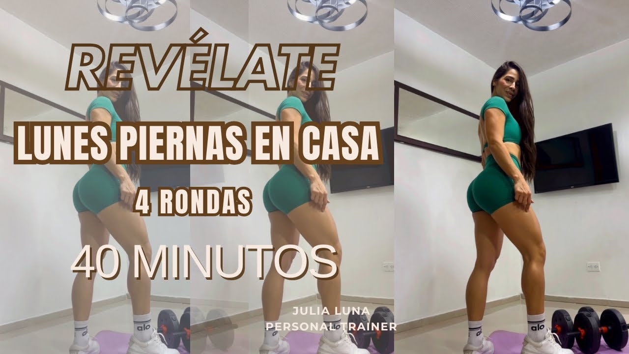 Lunes Entrenando pierna en casa… REVÉLATE cuida de ti, no te dejes para después ❤️‍🔥💪🏻