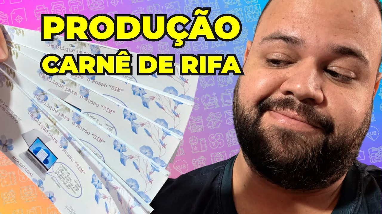 Carnê de Rifa - Produção sem cortes na Gráfica Rápida
