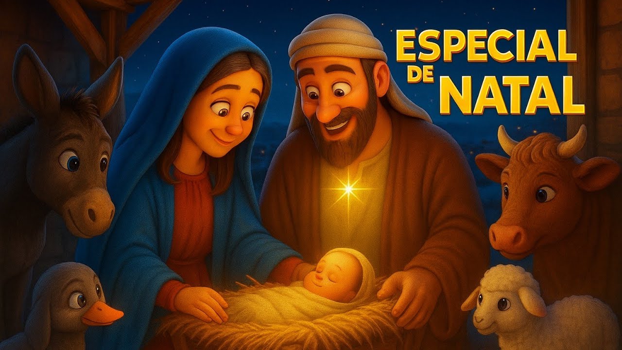 ESPECIAL DE NATAL - BRILHA JESUS NO MEU NATAL ✨🌲 Música Infantil de Natal | Nascimento de Jesus 