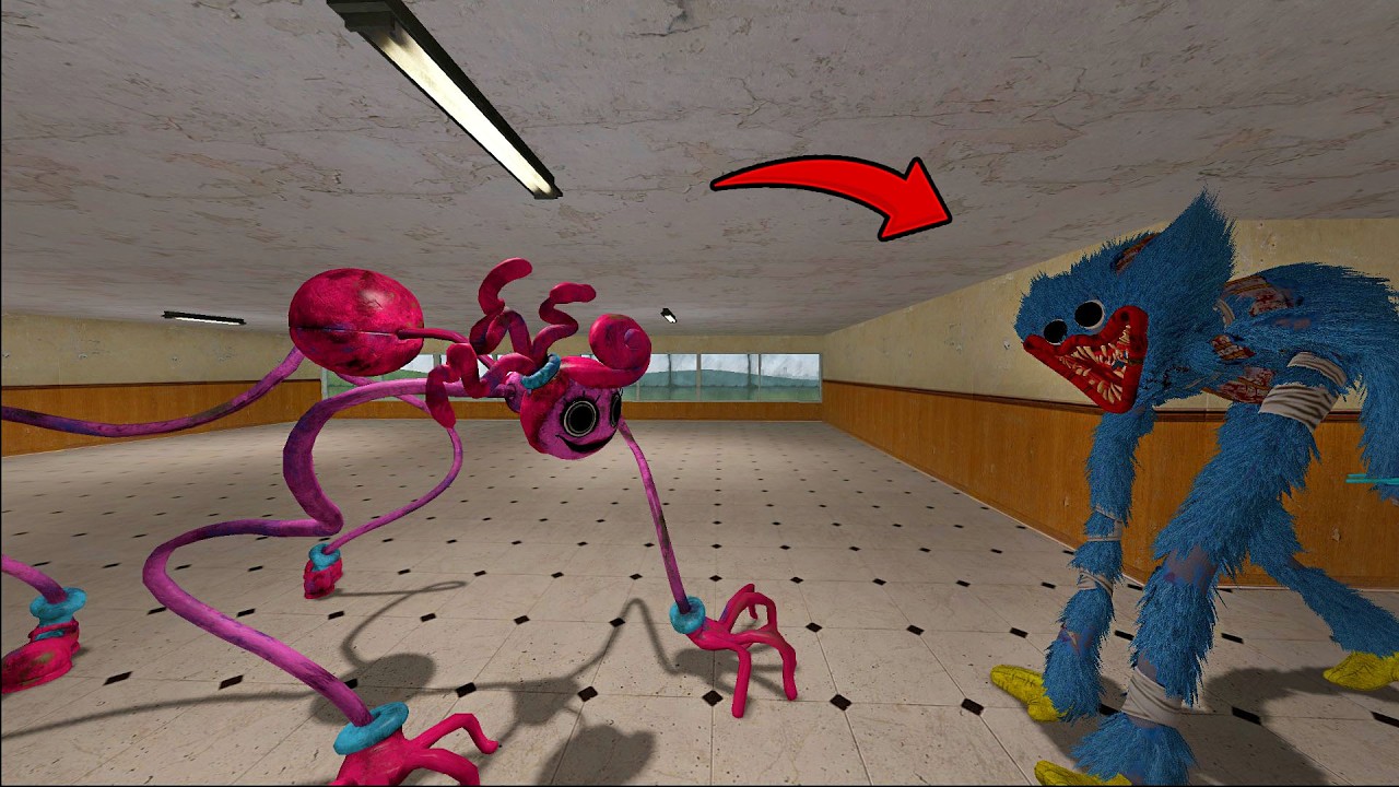 Surviving Mommy longlegs, huggy wuggy and Other from Poppy Playtime | Garry's Mod