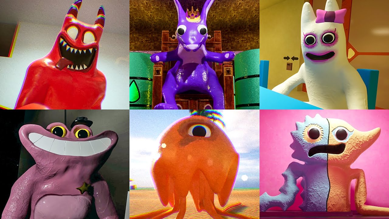 Garten of Banban 1-4 - All Cutscenes Full Game Movie (HD 60FPS)