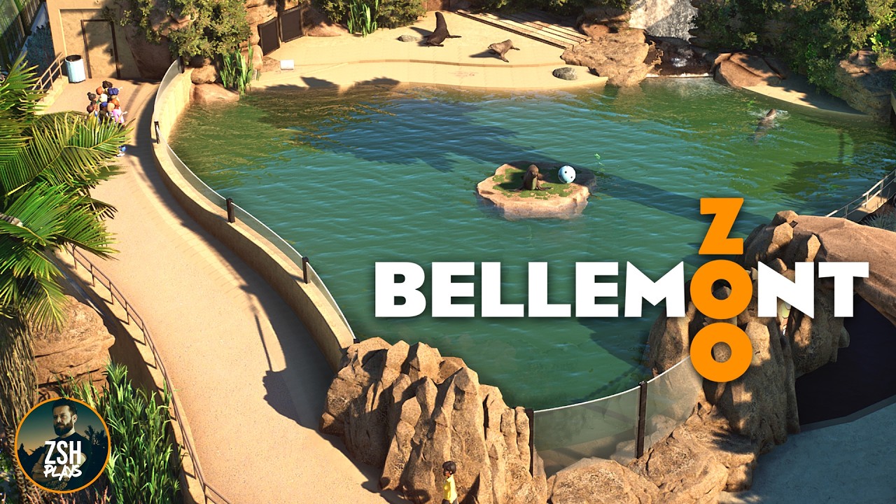 Building a Multi-Level Sea Lion Habitat in Planet Zoo! | Bellemont Zoo
