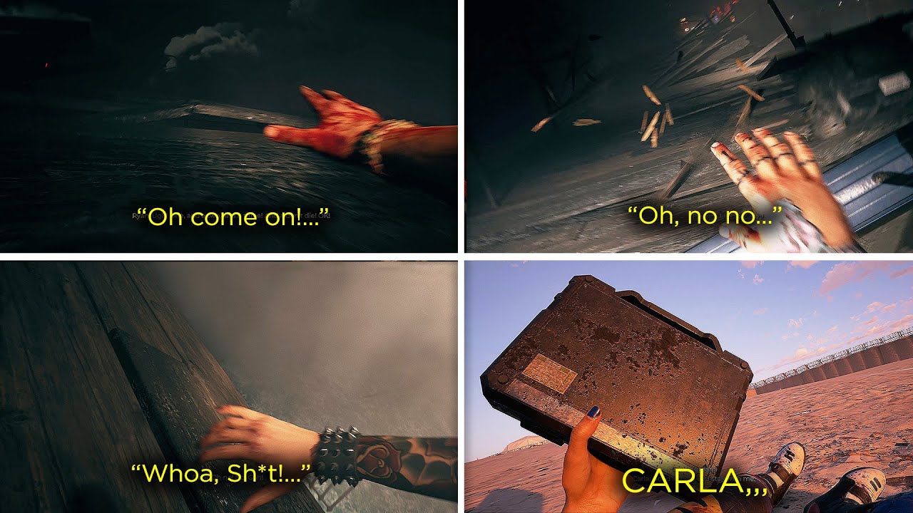 Everyone is scared of dying except for Carla (All Characters Falls Down the Bridge) - Dead Island 2