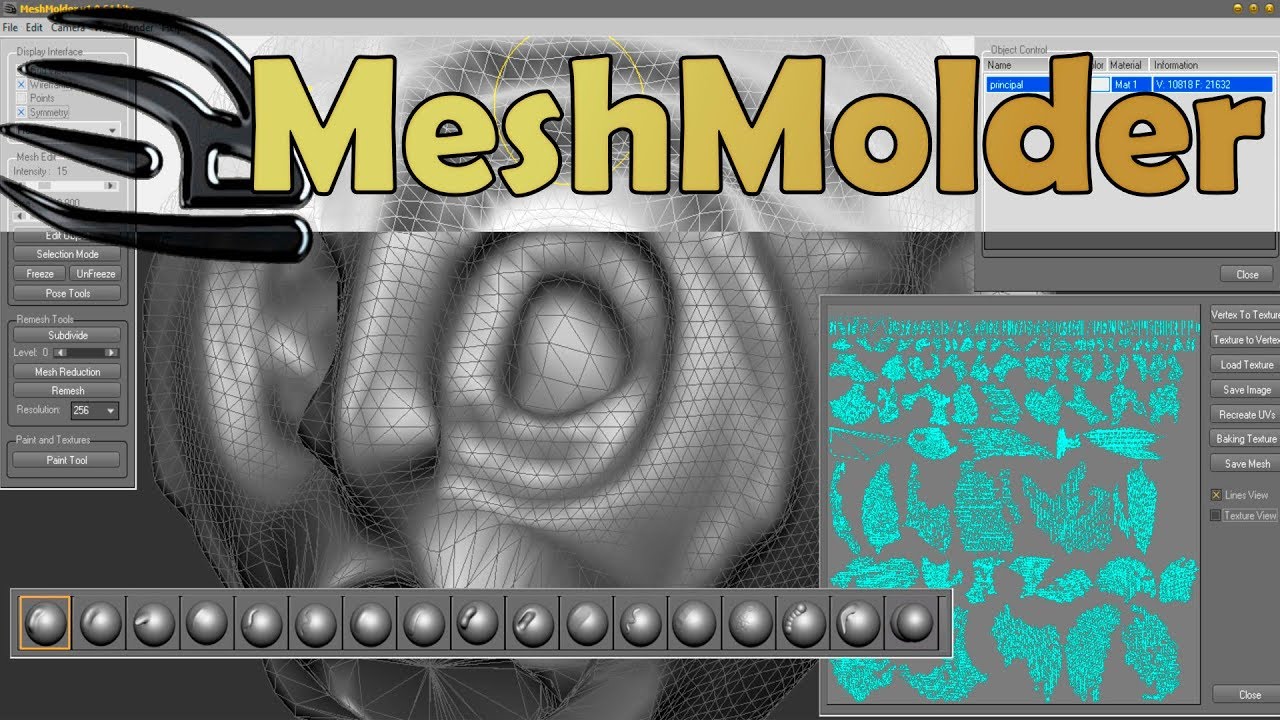 MeshMolder -- Awesome Free 3D Sculpting Application