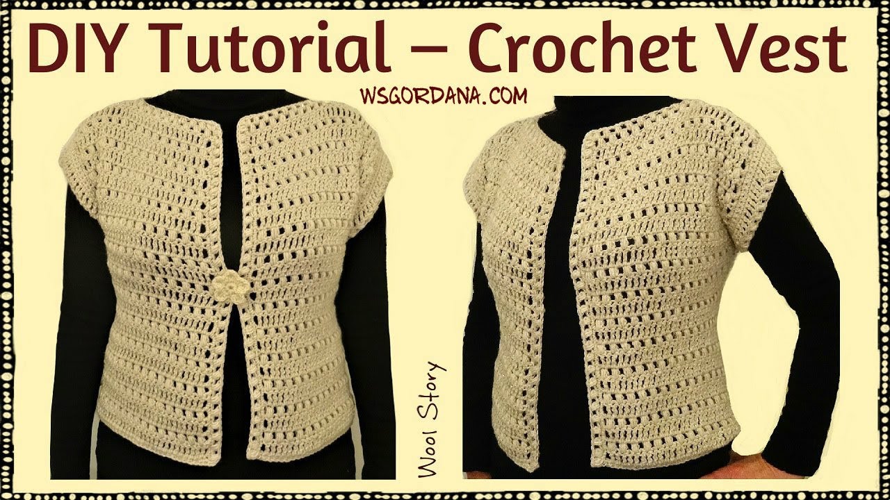 DIY Tutorial &ndash; Easy Crochet Vest (Heklani prsluk)