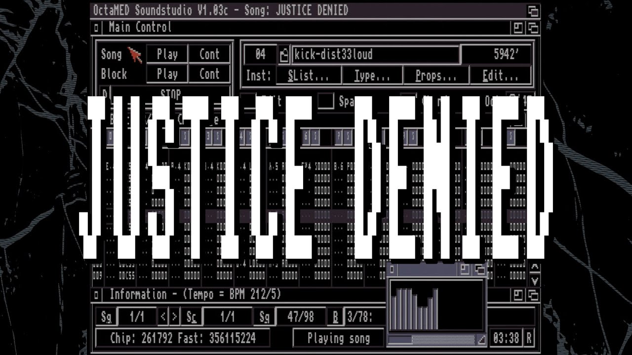 BLACK LINES, DIN SKY - JUSTICE DENIED [Amiga Tracker Playback]