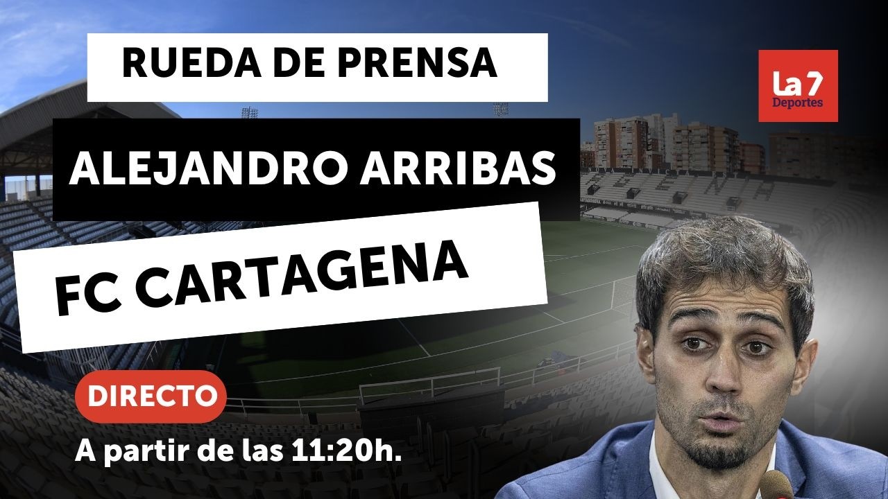 Rueda de prensa de Alejandro Arribas, presidente del FC Cartagena | La 7