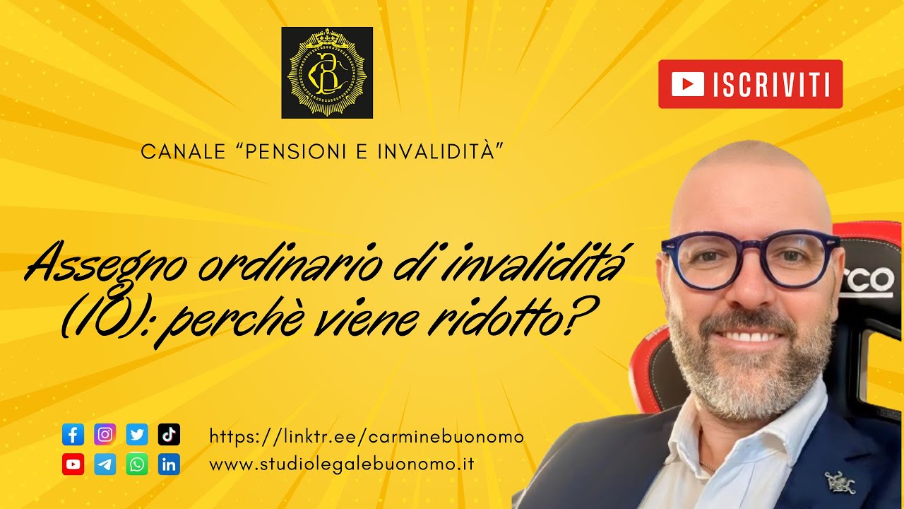 Assegno ordinario di invalidità (IO): perchè viene ridotto?