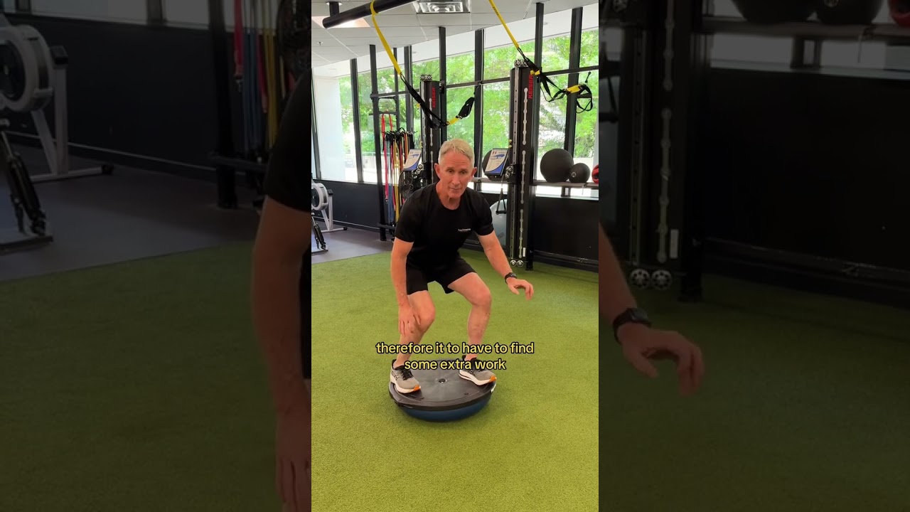 Using The BOSU BALL For Balance Exercises!