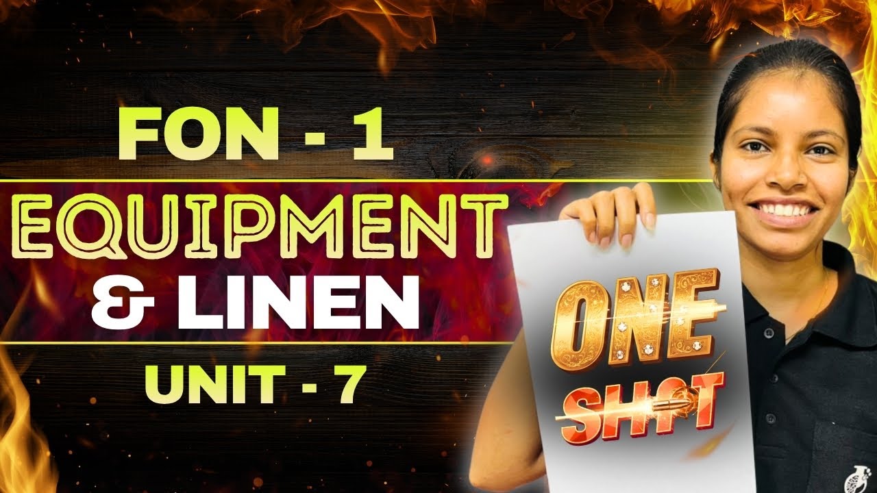 FON I - One Shot Class - UNIT - 7 equipment and linen bsc nursing | nursing foundation bsc nursing