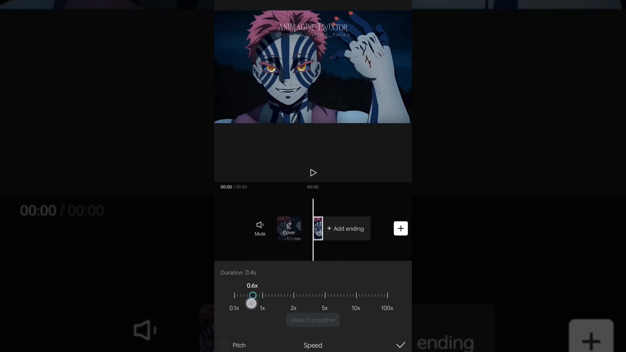 How to Make a Smooth Twixtor using CapCut #animeedits #twixtortutorial #capcut #tutorial