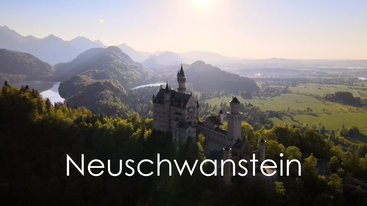 Neuschwanstein Castle - Schloss Neuschwanstein - drone video