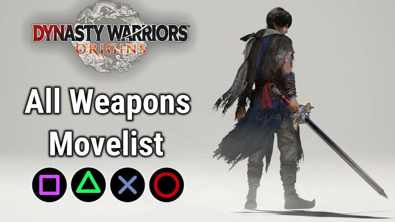 【Dynasty Warriors: Origins】Всё оружие | Демонстрация приёмов | Список приёмов