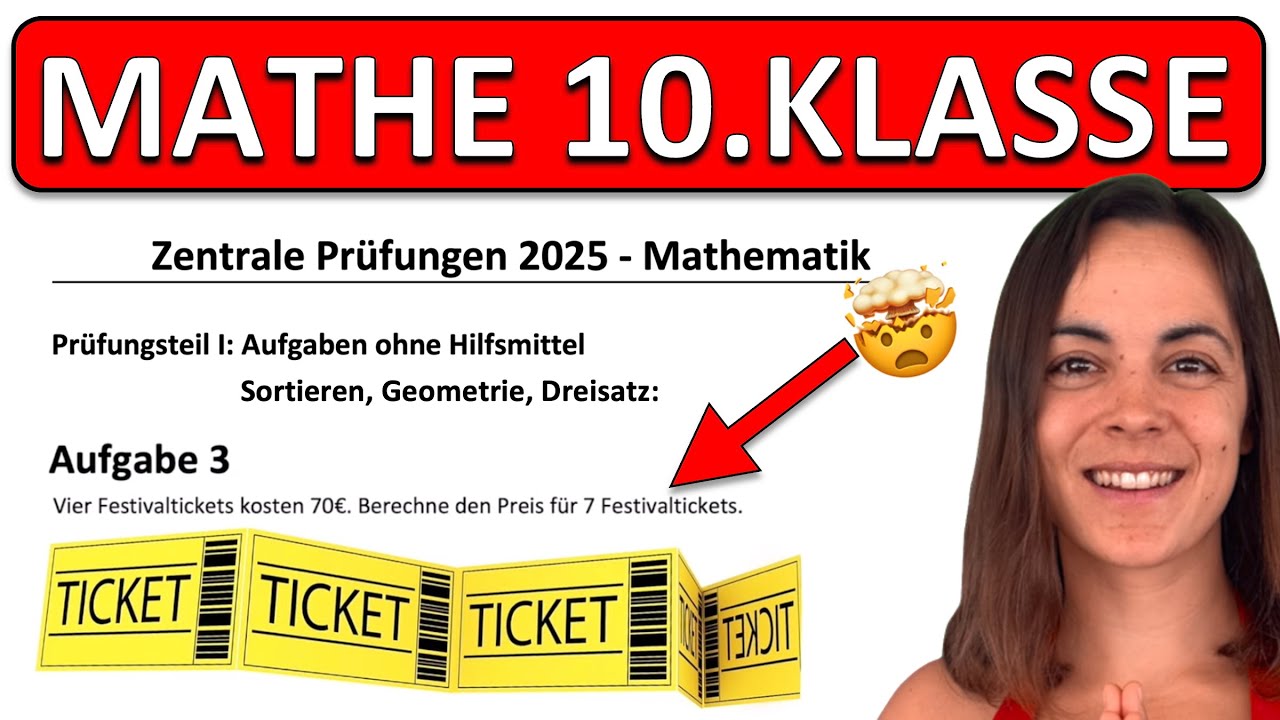 🚀🚀🚀 NEUE (2025) ABSCHLUSSPRÜFUNG Realschule Mathe | ZP 10 | Zahlen ordnen, Geometrie, Dreisatz