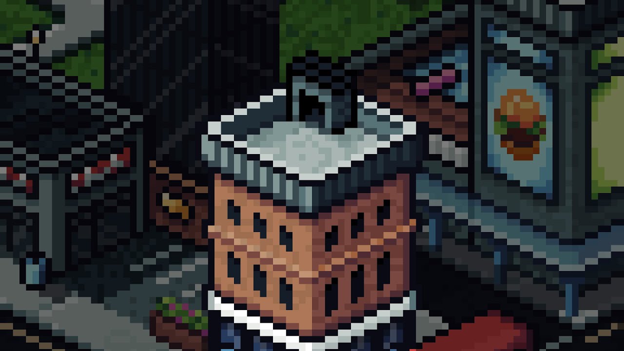 Pixel Art isometric city speed paint using Aseprite