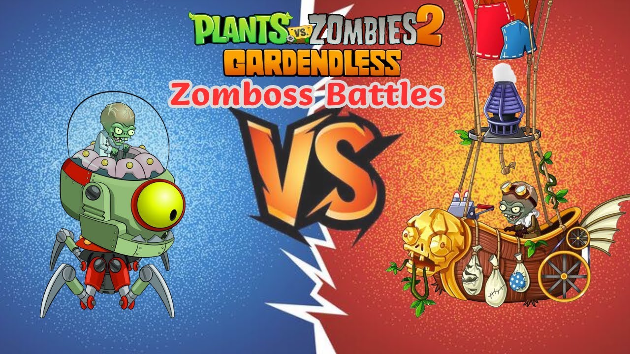 Plants vs Zombies Gardendless Zombot Battles Zombot Tomorrow Tron Vs. Zombot Aerostatic Gondola