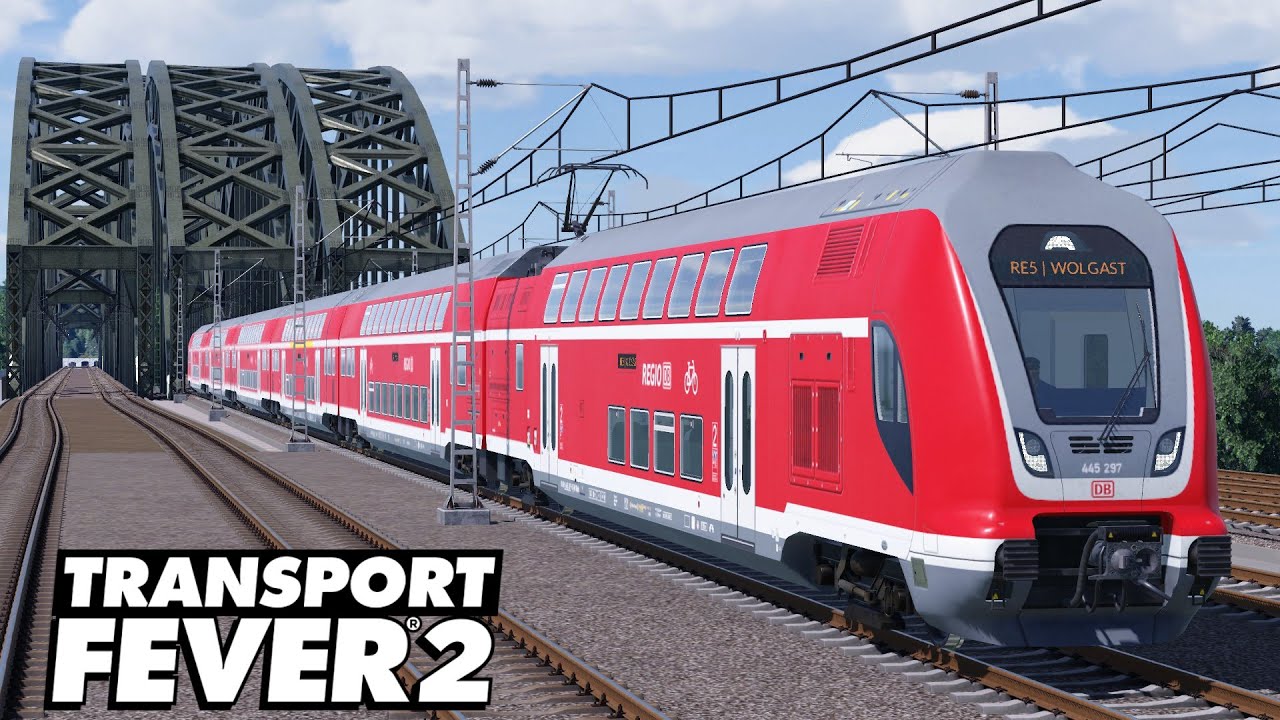 Transport Fever 2 Usedom Führerstandsmitfahrt RE5 | Im TWINDEXX von Ahlbeck nach Wolgast