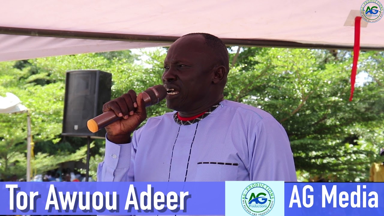 Nyarweng Great Artists: Tor Awuou Adeer During the launching of Nyarweng songs in Juba