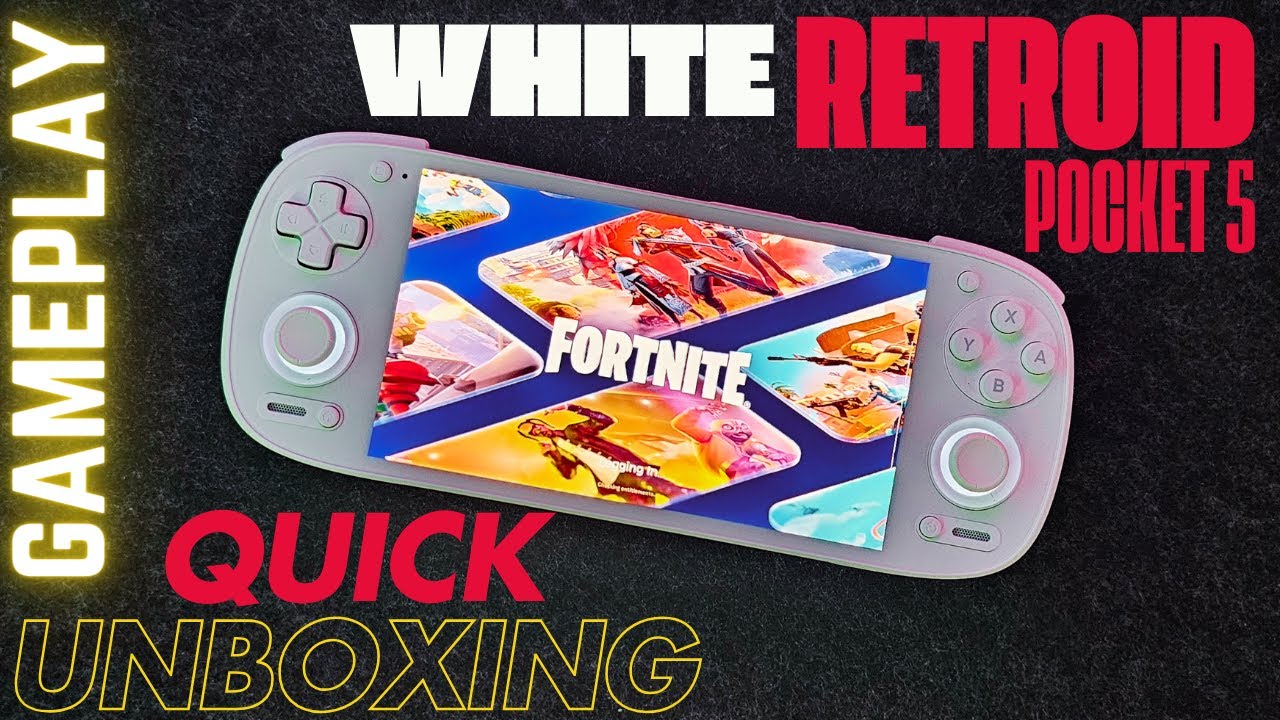 Retroid Pocket 5 White Quick Unboxing + Gameplay👀🤔