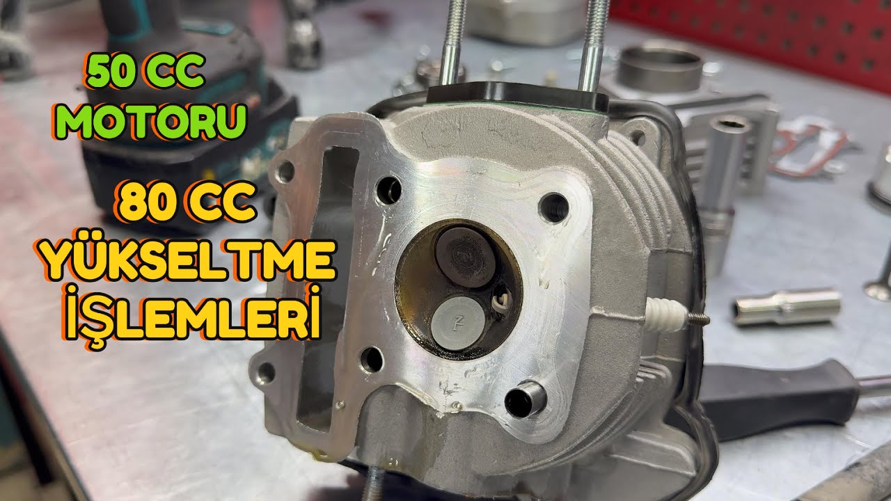 50 CC MOTORU 80 CC YÜKSELTME