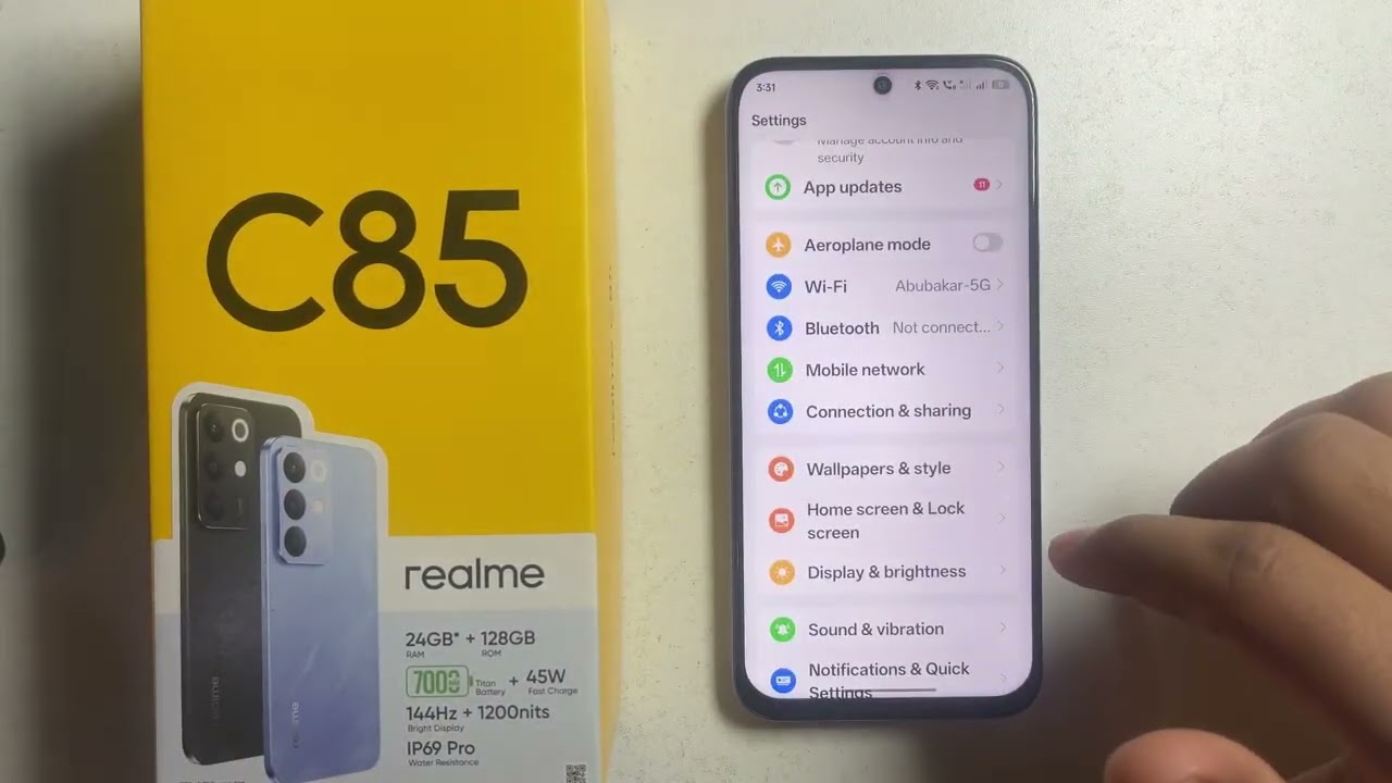 Realme C85/C85 Pro: How to Change Wallpaper Carousel Bannel Syle