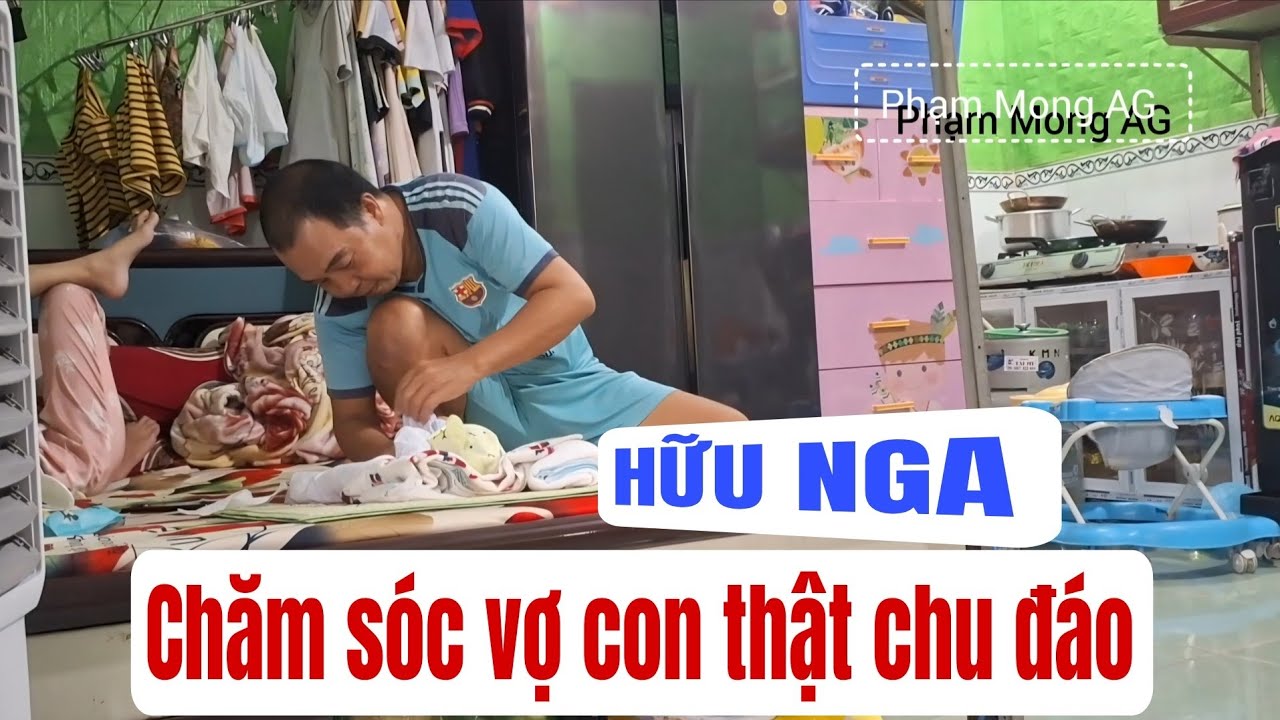 Xuyến Naii, Hữu Nga chăm sóc vợ con thật chu đáo nha #phạmmongag #xuyennaii #hữunga 