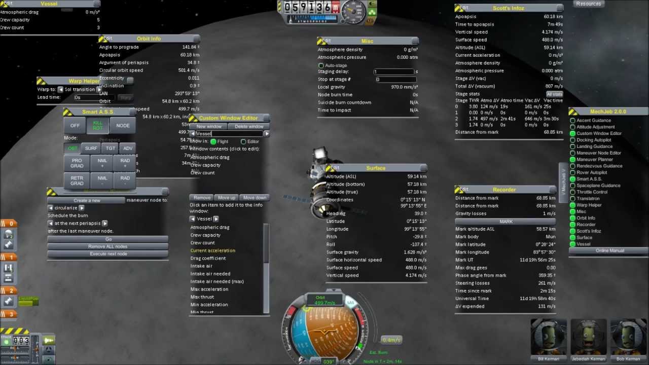 Kerbal Space Program - Guide To MechJeb 2.0 - Apollo Style Mun Mission