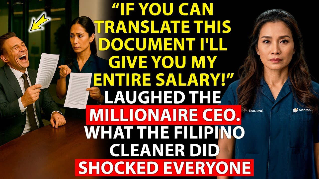 “If you CAN translate this document, I'll give you my whole salary!” laughed the millionaire CEO...