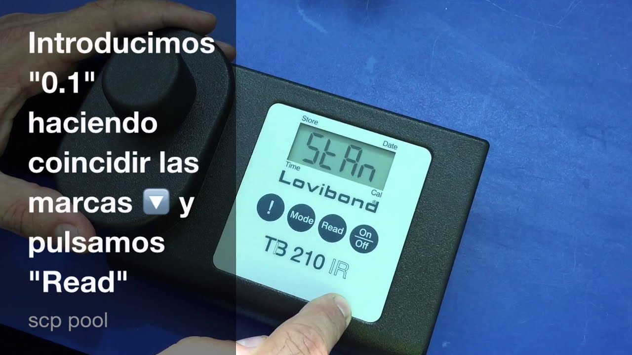 Calibración inicial Turbidimetro para piscina Turbicheck