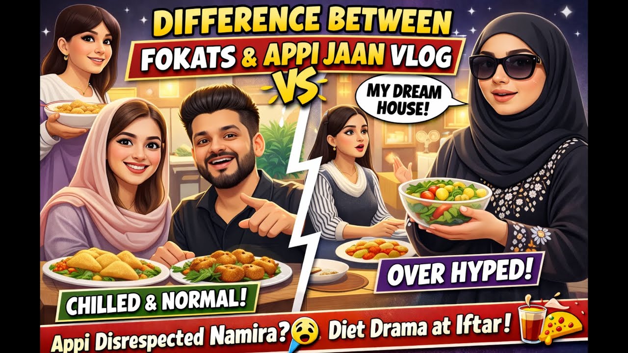 Fokats Vs APPI JAAN. Fokats Iftar at Namira’s House. The CLEAR DIFFERENCE DECODED