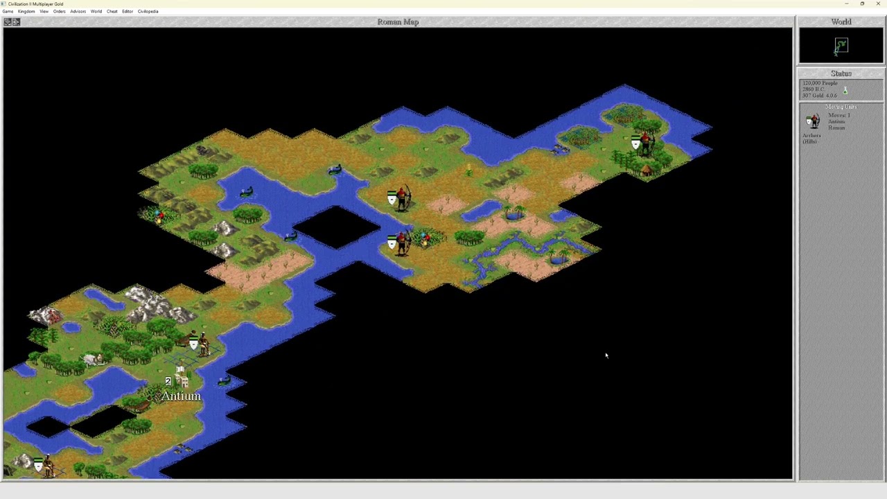 Sid Meier's Civilization II - Roman Empire - Gameplay - No Commentary