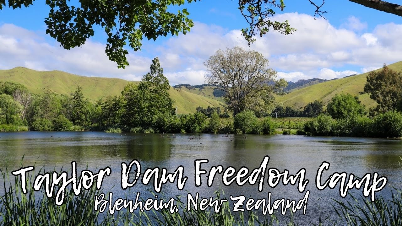 Taylor Dam Freedom Camp, Blenheim, Marlborough, New Zealand