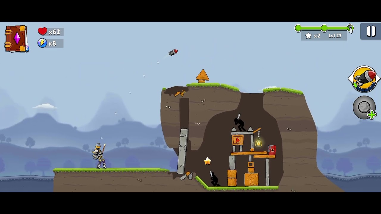 Boom Stick: Bazooka Puzzles - Levels 27-28