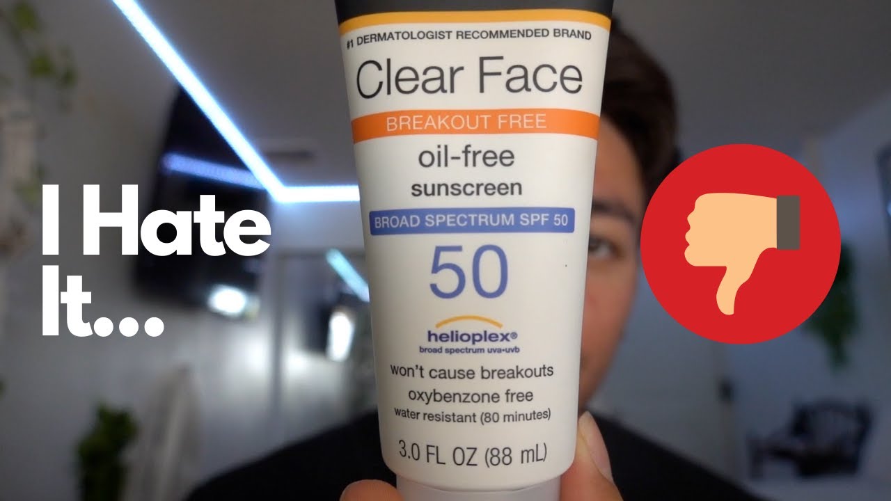 Neutrogena Clear Face SPF 50 Review (Acne-Prone Skin)