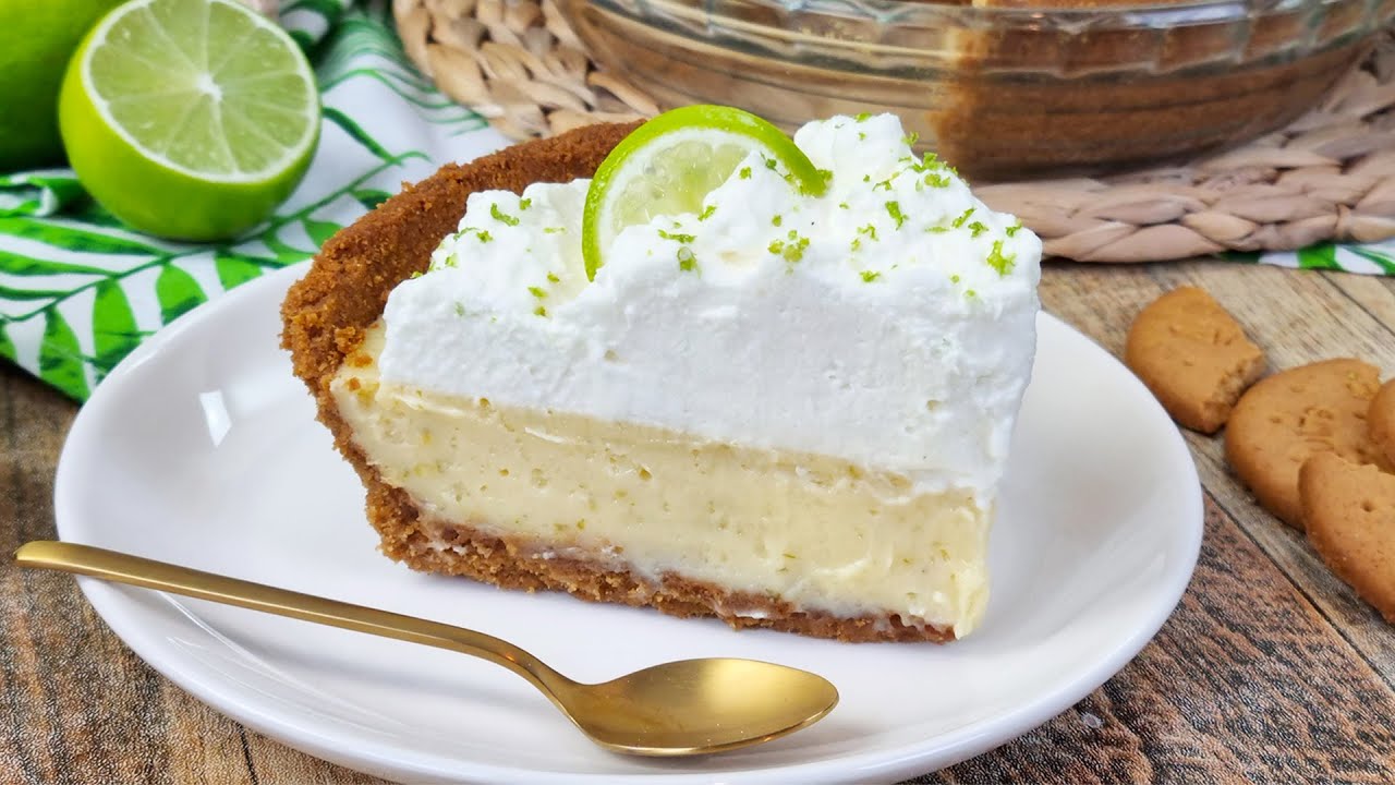 😲 ¡El Postre Cítrico Más Fácil Y Delicioso! | Key Lime Pie (Tarta de Lima)