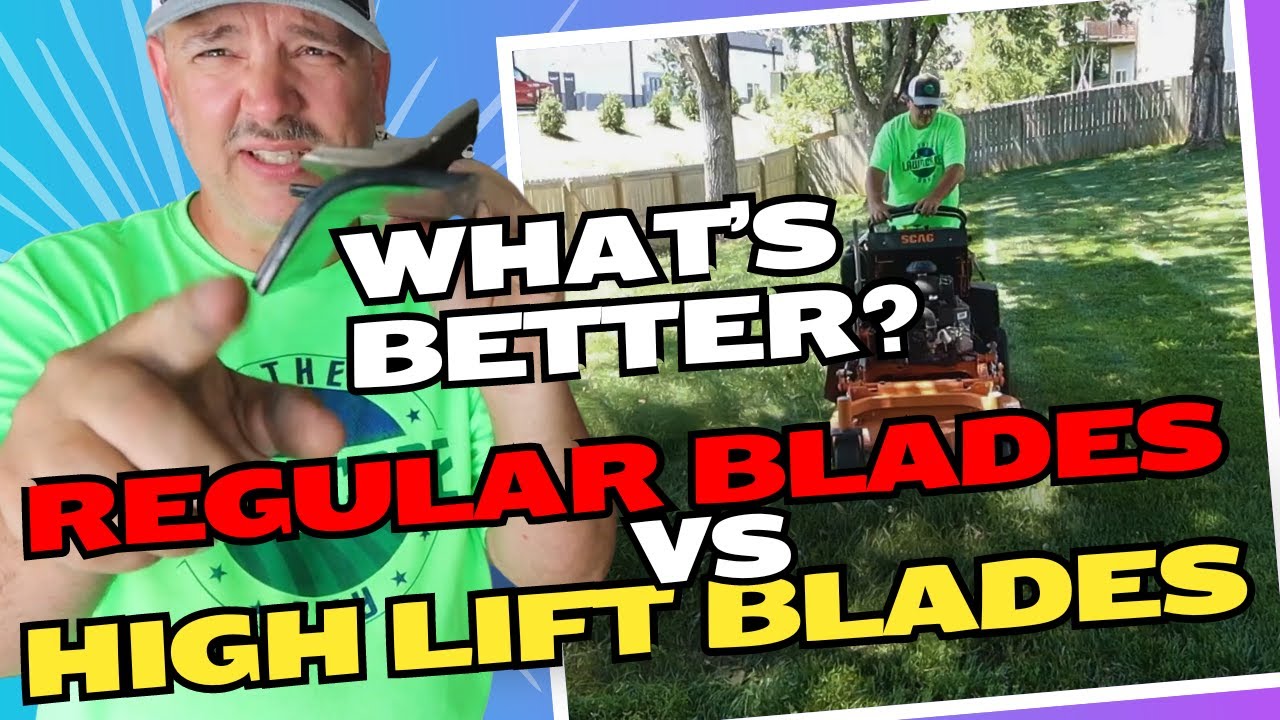 Lawn Care Mower Blades Standard Lift vs High Lift Blades | Does it Make a Difference?