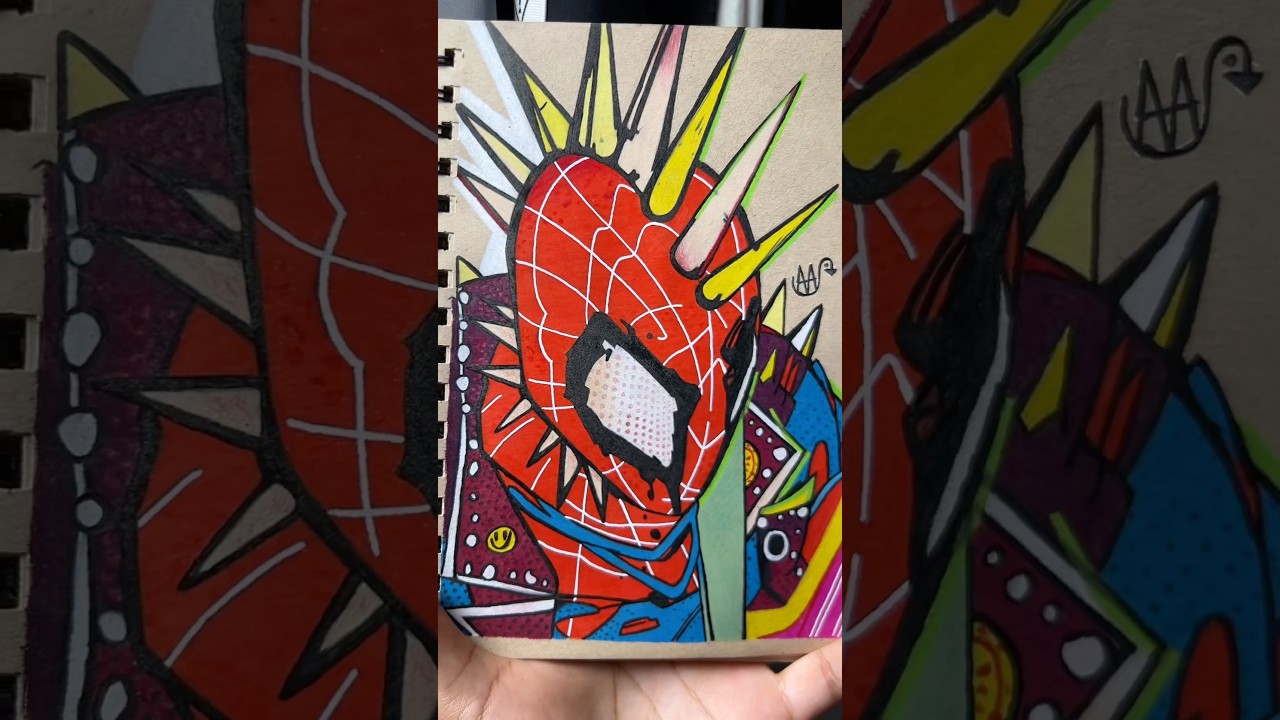 Drawing Spider-Punk (Across the Spider-Verse)