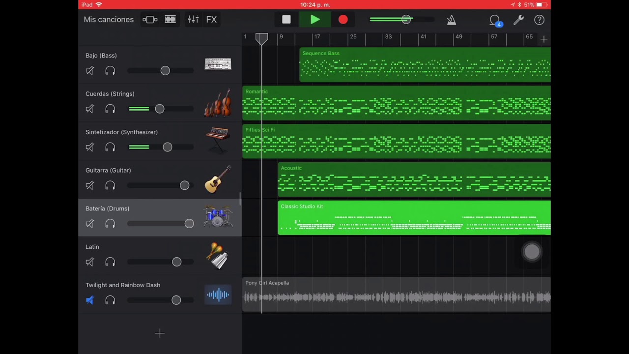 Tridashie - Pony Girl Instrumental (MIDI To GarageBand)