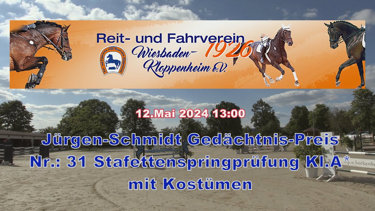 Reitturnier 2024 Nr. 31 Stafettenspringprüfung Kl. A*