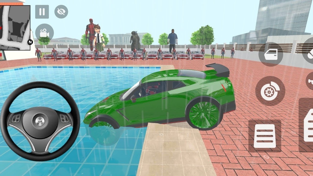 🤯😱Indian theft auto 😍1️⃣ Giant Car 2️⃣🥳Spider man 3d 😘 Franklin lga Diya cars ka track🥴🎉