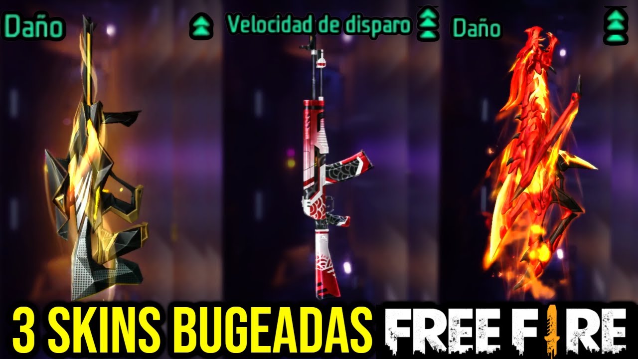 Skins de Armas BUGEADAS en FREE FIRE #7 🔥 | SHADOWGAMES