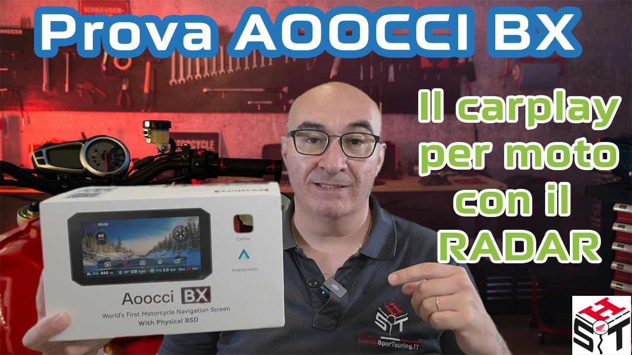 Prova Aoocci BX, l'unico Carplay per moto con il radar