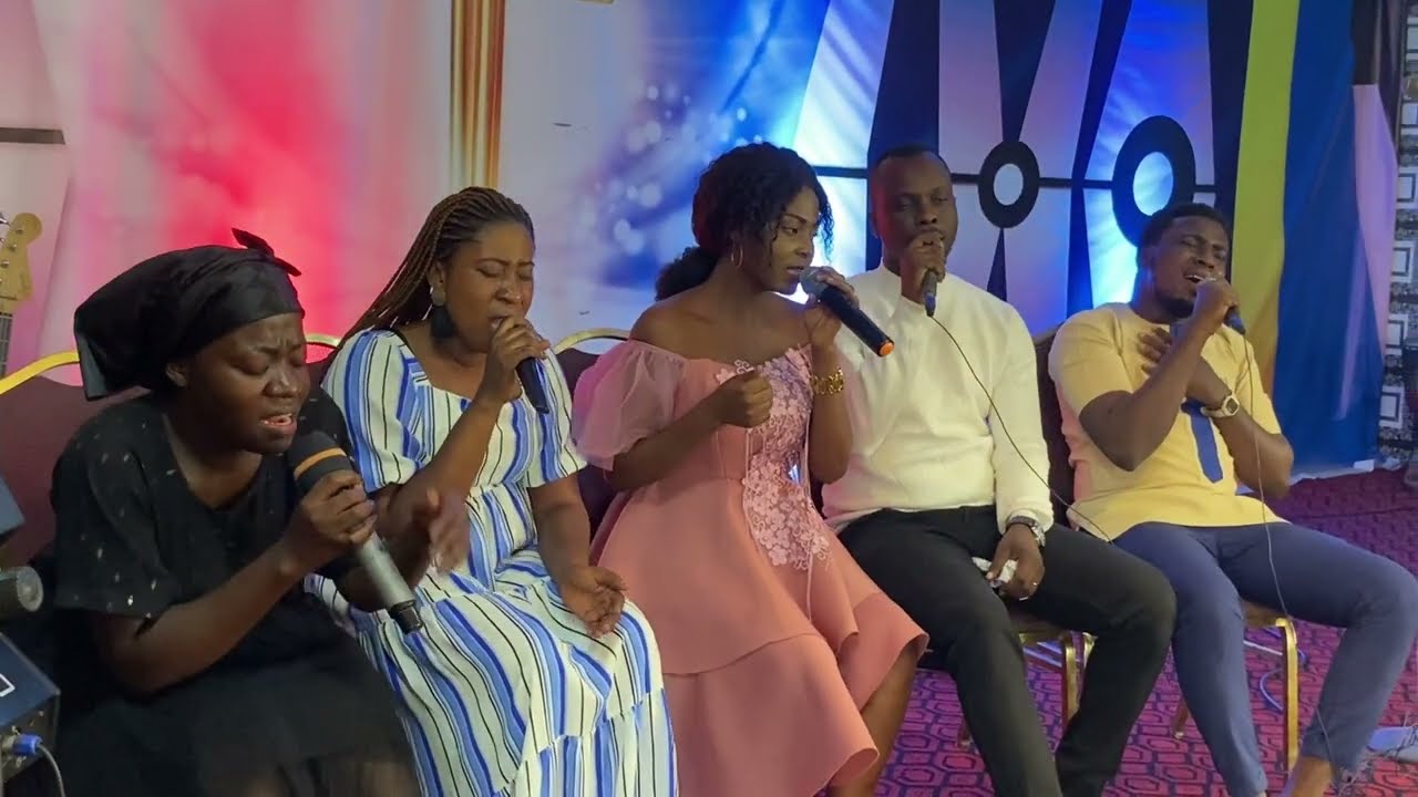 Joyce Aboagye husband lead the team in worship. Powerful Pentecostal songs