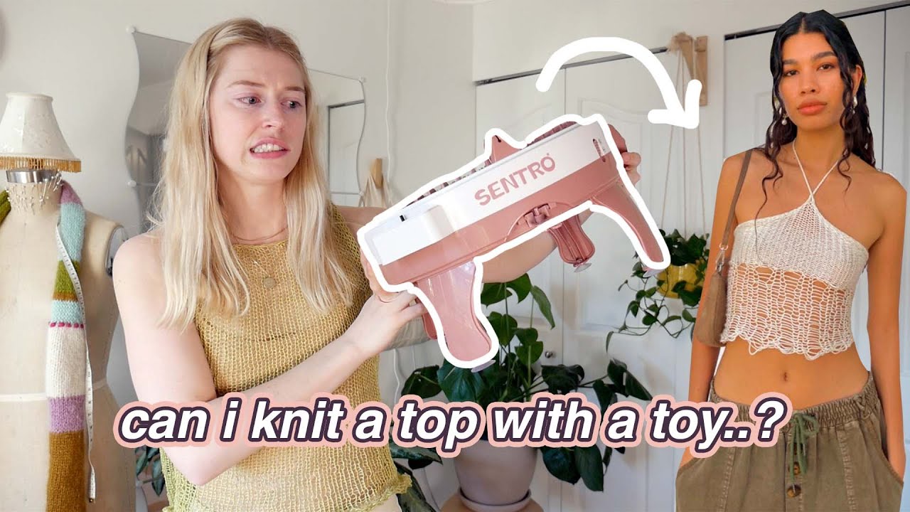 i knitted a top with a toy..? Sentro knitting machine