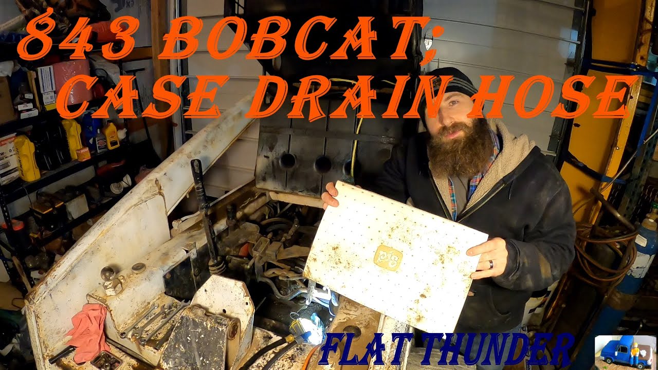 843 BOBCAT; CASE DRAIN HYDRAULIC HOSE REPLACEMENT