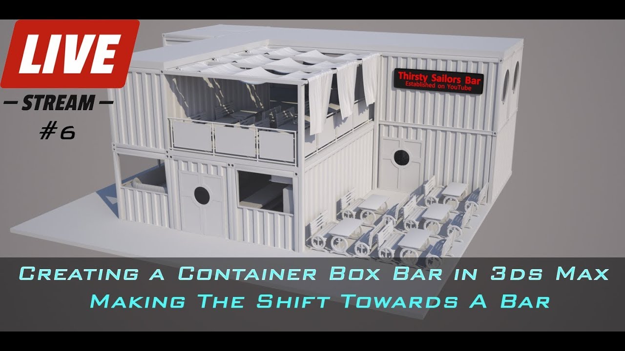 Modeling a Bar in 3ds Max Part 6 - Making The Shift Towards A Bar