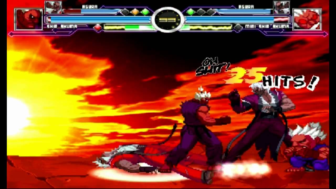 ShinSmoke's MUGEN: Pots Shin Gouki & Alexlexus Asura vs Pocket Shin Gouki & Buckus Asura